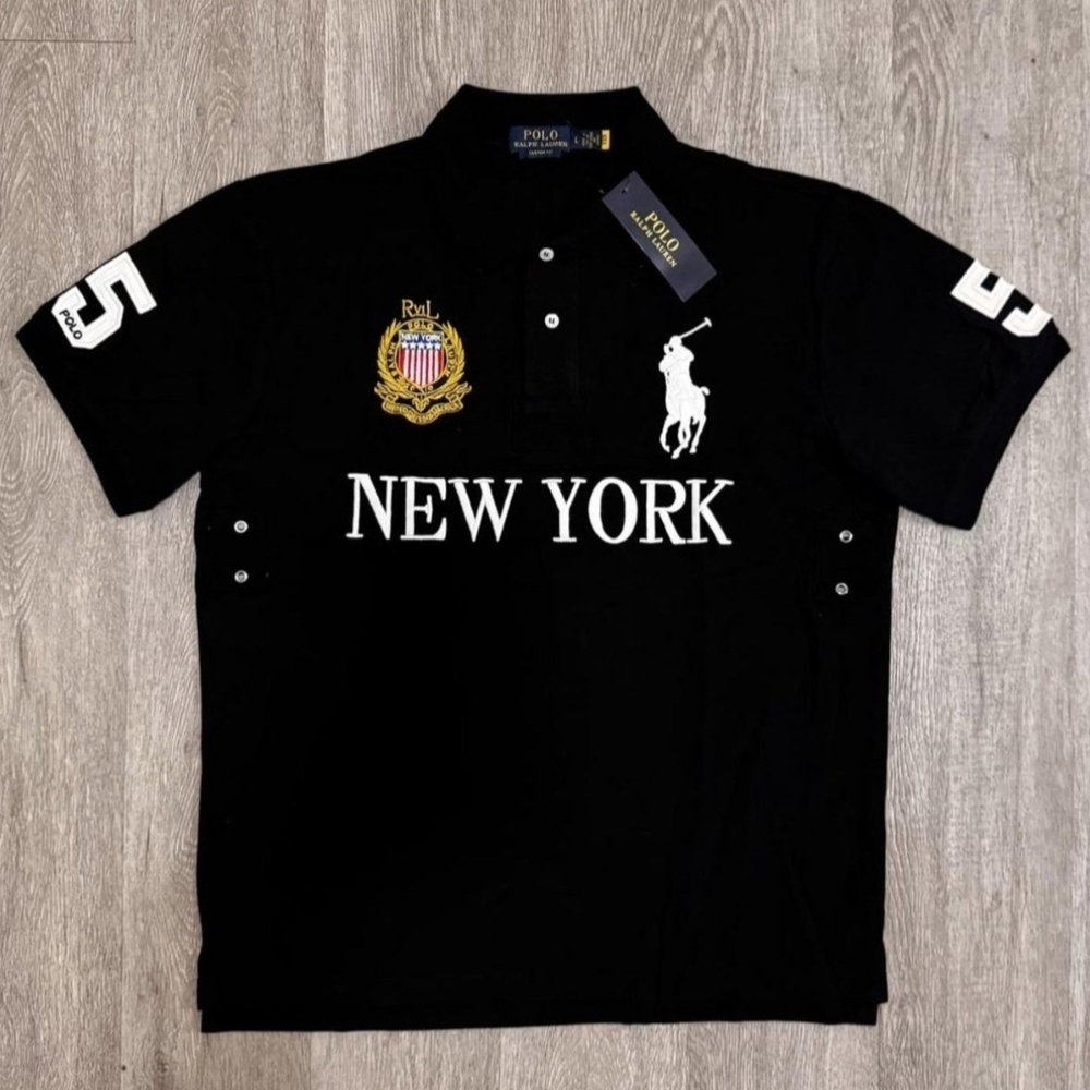 Polo by Ralph Lauren Black New York Men's Polo Shirt